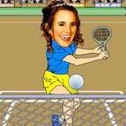 Your Photo In A Tennis Player Caricature