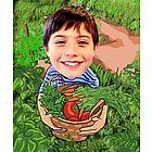 Your Photo In A Harvest Caricature