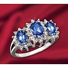 Sapphire and Diamond Moonlight Serenade Ring