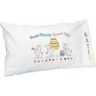 Personalized Some Bunny Loves You Pillowcase