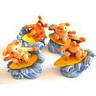 Surfing Pig Figurine