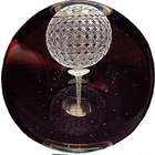 Golfball and Tee 3D Laser Etched 3 Inch Crystal Ball