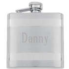 Banded 6 oz. Brushed Stainless Flask