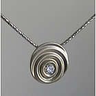 18k Gold Diamond Droplet Pendant Boxed Necklace