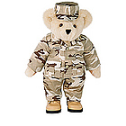 15" Desert Camo Bear