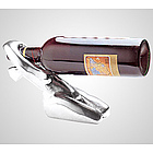 Handcrafted Metal Wine Bottle Display