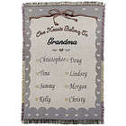 Personalized Our Hearts Belong To Grandma Throw