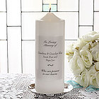 Watching From Heaven Personalized Wedding Tribute Candle