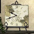 Personalized Tile Anniversary/Wedding Clock