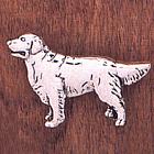 Handcrafted Golden Retreiver Pin