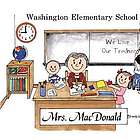 Elementary Teacher Friendly Folks Personalized Cartoon