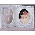 Boy's Porcelain Baptism Frame