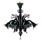 Black Murano Glass Chandelier