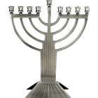 Art Deco Pewter Hanukkah Menorah