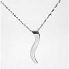 Platinum Ogee Pendant and Chain