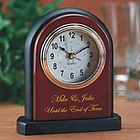 Engravable Kassel Wood Front Quartz Alarm Clock