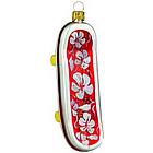 Red Hibiscus Skateboard Ornament