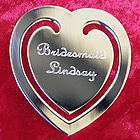 Personalized Tiffany Style Heart Shaped Bookmark