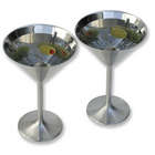 Stainless Steel Martini Glasses