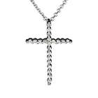 1/10 Ct . Diamond Cross Pendant in 14K Gold