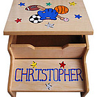 Personalized Wooden Step n Store Stepstool