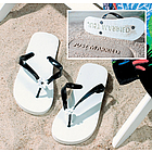 Women's White Just Married Flip Flops