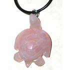 Rose Quartz Turtle Necklace
