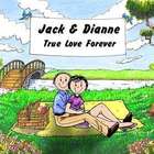 Lovers in the Park Friendly Folks Personalized Cartoon