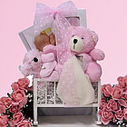 Lullaby & Goodnight Pink Baby Gift Basket