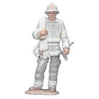 Valencia Porcelain Firefighter Figurine