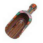 Handcrafted Rainbow Wood Scoop