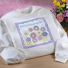 Personalized Grandma Flower Garden Sweatshirt