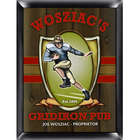 Gridiron Design Personalized Pub Sign