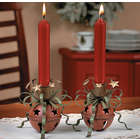 Christmas Jingle Taper Holder Set