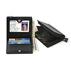 Leather Wallet with Zippered Coin Pocket