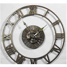 French Bronze Floating Sun Clock