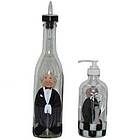 Butler Pour Bottle and Soap Dispenser Set