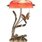 Red Shade 18.5" Butterfly Desk Lamp