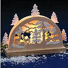 Illuminated Wooden Forest Scene