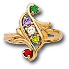 5 Stone Mother's Ring