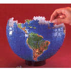 3-D Spherical World Globe Jigsaw Puzzle