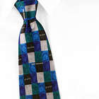 Happy Hanukkah Blue Silk Tie