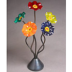Rainbow Glass Flower Bouquet