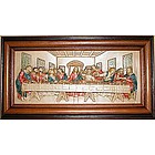 Last Supper in Hand Painted Alabaster