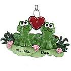 Frog Couple Personalized Christmas Ornament
