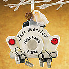 Personalized Just Married Ornament