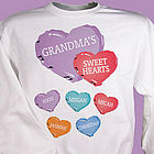 Candy Hearts Personalized Sweatshirt