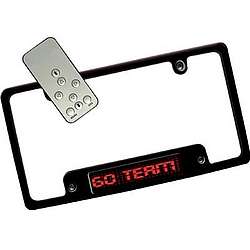 Scrolling License Plate Frame