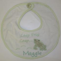 Personalized Froggy Bib