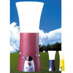 Ionizer Air Cleaning Desk Lamp in Red